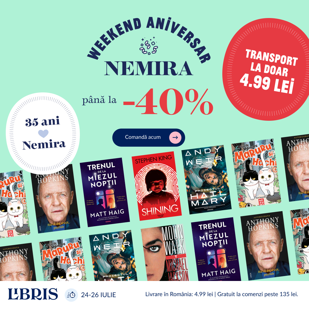 Reduceri aniversare și TRANSPORT la doar 4.99 în Weekendul Nemira!