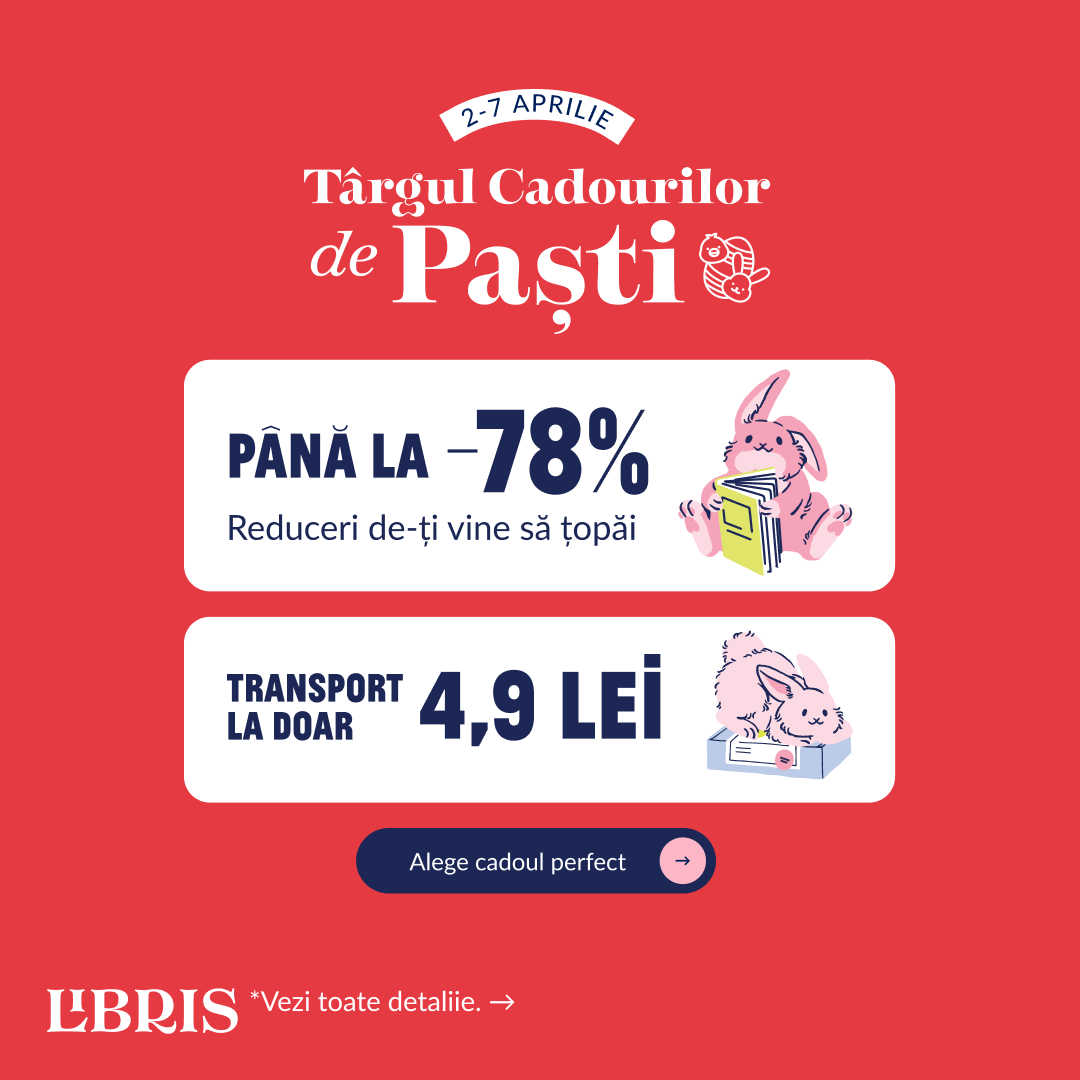 Târgul de Paști e aici! Până la -78% șiii Doar 4,9 lei livrarea! – libris.ro