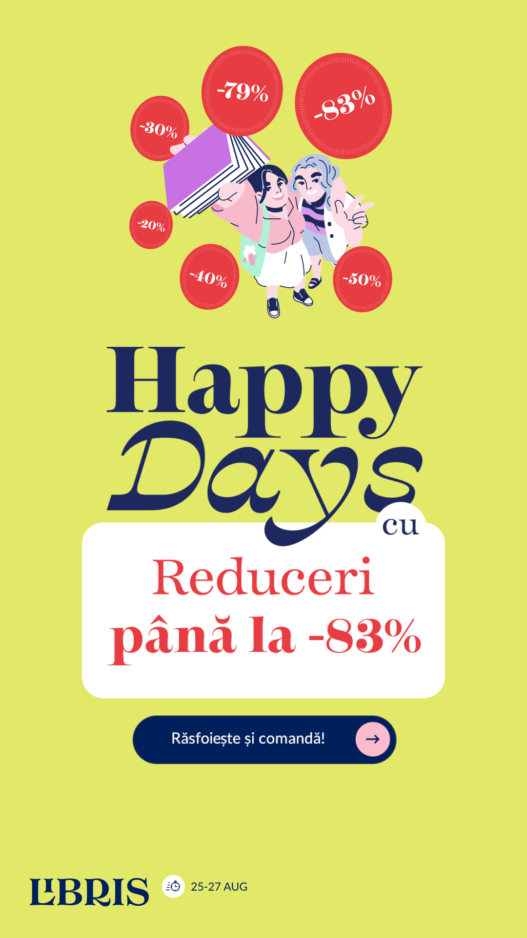 Happy Days cu până la -83% Bucură-te de reduceri! – libris.ro