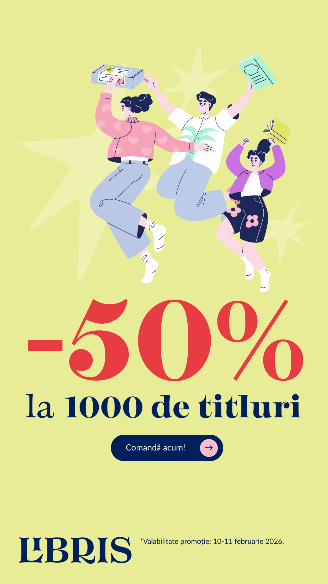 -50% la 1.000 de titluri! Lecturi la jumătate de preț. Seri întregi de povești. – Libris.ro