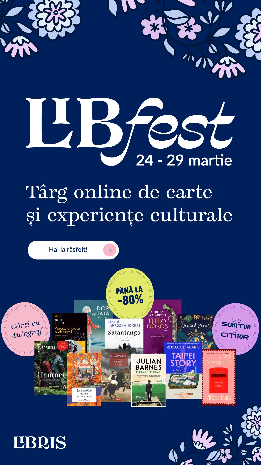 Hai la LIBfest!REDUCERI până la -80% & Recomandări de la scriitori – libris.ro