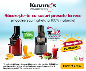Kuvings-romania - Racoreste-te cu sucuri presate la rece, smoothie sau inghetata 100% naturale