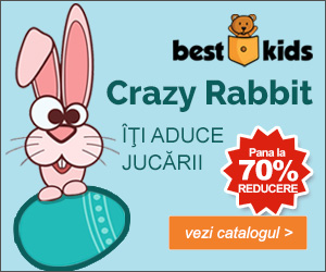 BestKids - Crazy Rabbit! Pana la 70% REDUCERE la jucariile din Tolba Iepurasului