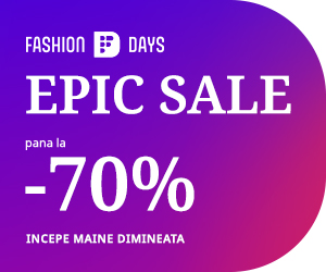 FashionDays - Epic Sale incepe maine, 18 octombrie