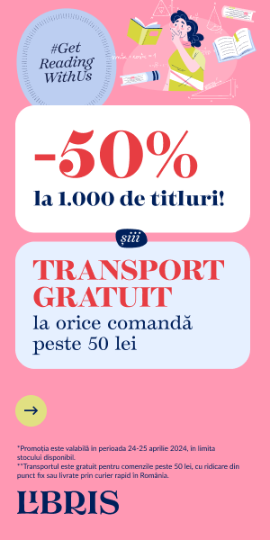 -50% la 1000 de titluri șiii TRANSPORT GRATUIT*!