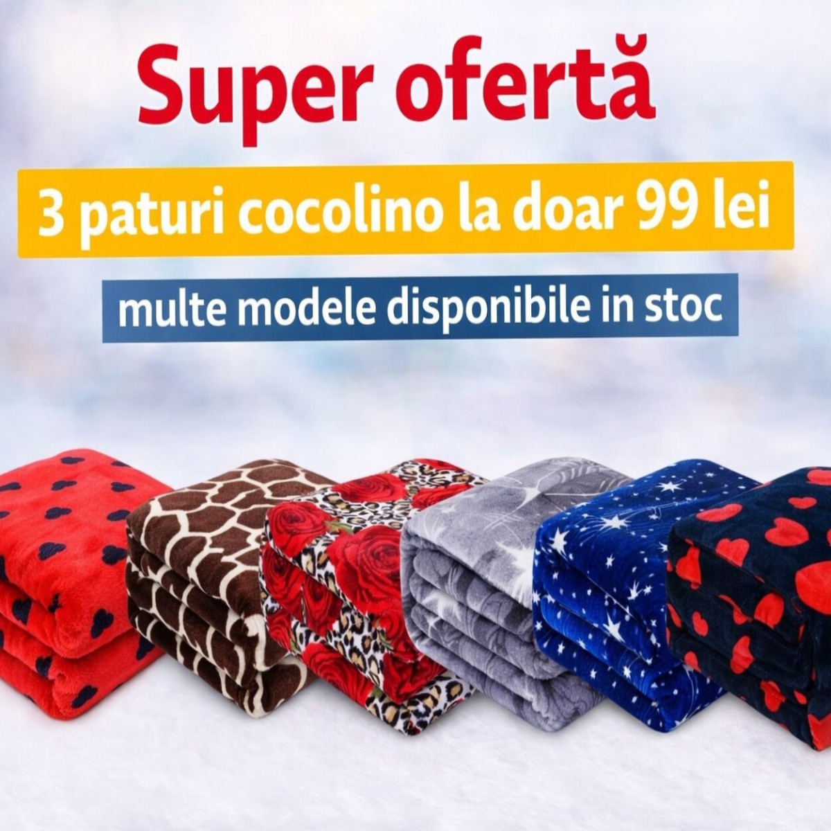 CAMPANIE 3 PATURI COCOLINO LA 99 LEI – Exclusive-home.ro